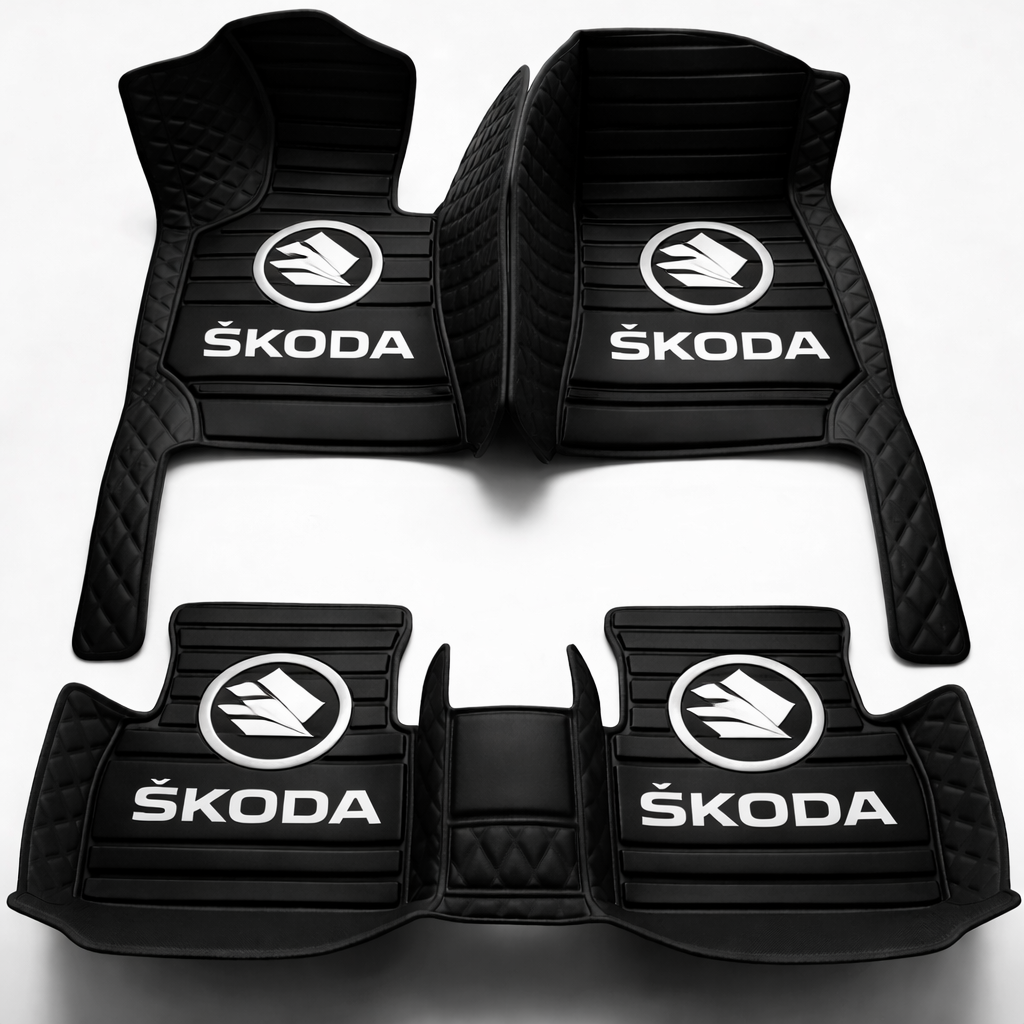 Zestaw premium dywaników samochodowych z wykończeniem skórzanym – czystość i elegancja każdego dnia