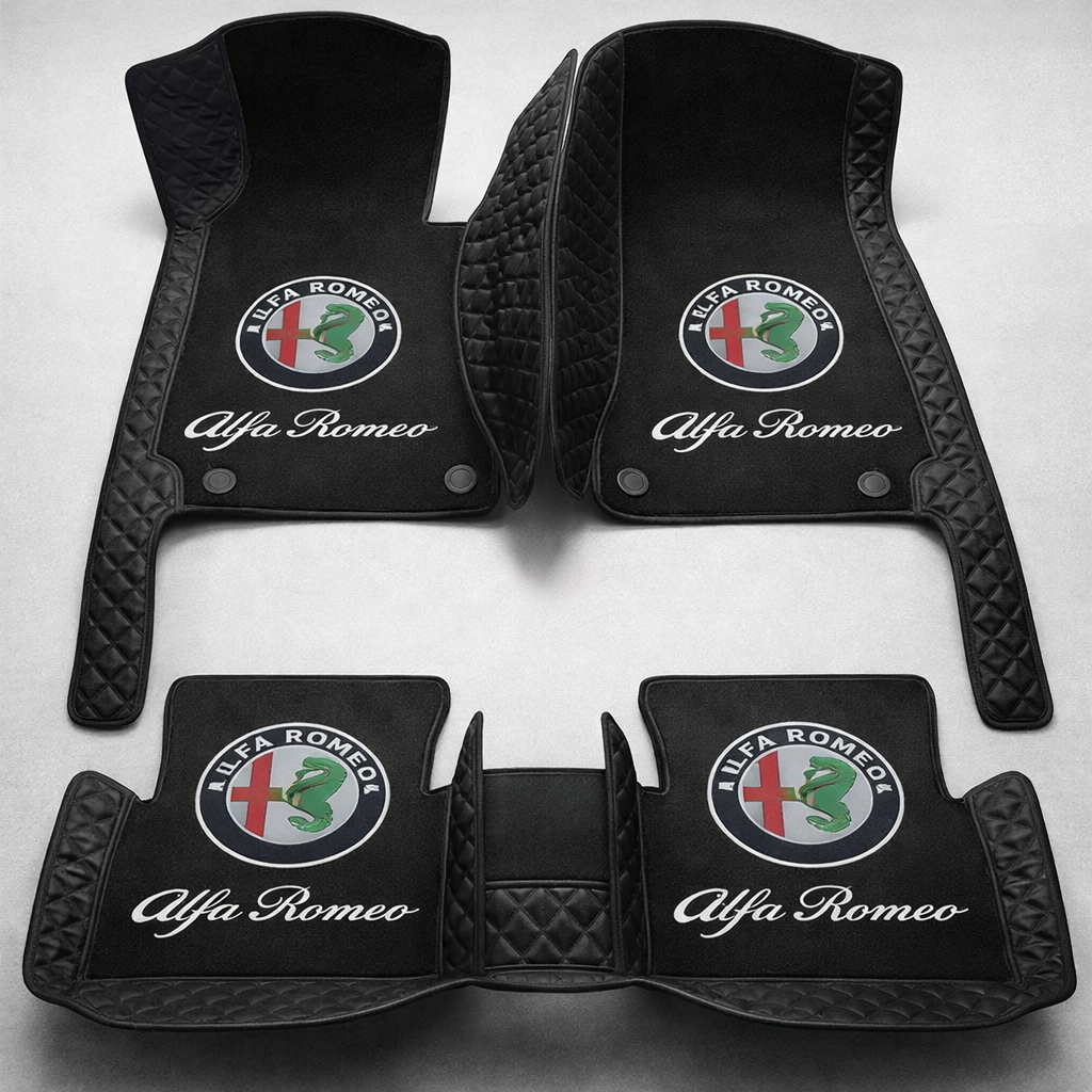 Zestaw premium dywaników samochodowych z wykończeniem skórzanym – czystość i elegancja każdego dnia