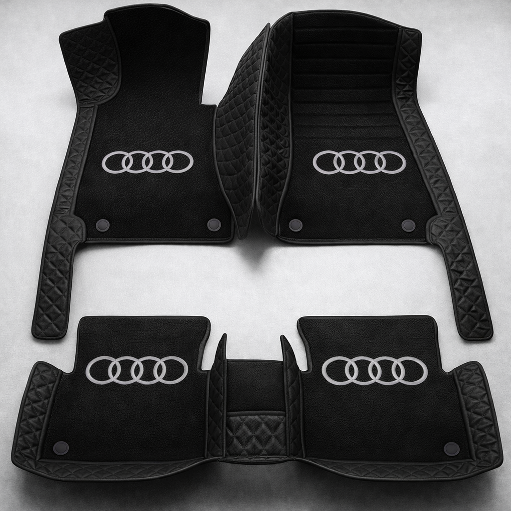 Zestaw premium dywaników samochodowych z wykończeniem skórzanym – czystość i elegancja każdego dnia