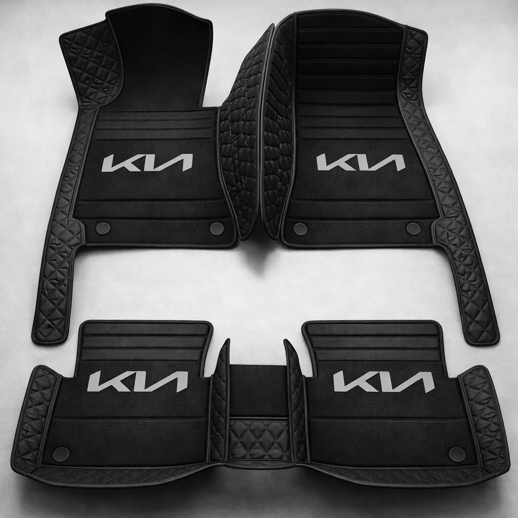 Zestaw premium dywaników samochodowych z wykończeniem skórzanym – czystość i elegancja każdego dnia