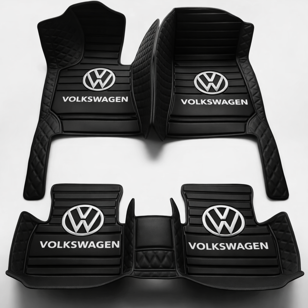 Zestaw premium dywaników samochodowych z wykończeniem skórzanym – czystość i elegancja każdego dnia