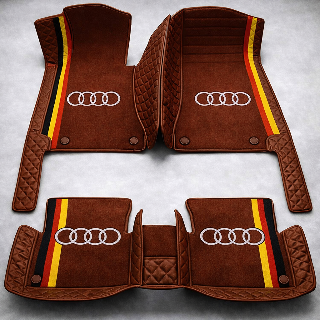 Zestaw premium dywaników samochodowych z wykończeniem skórzanym – czystość i elegancja każdego dnia