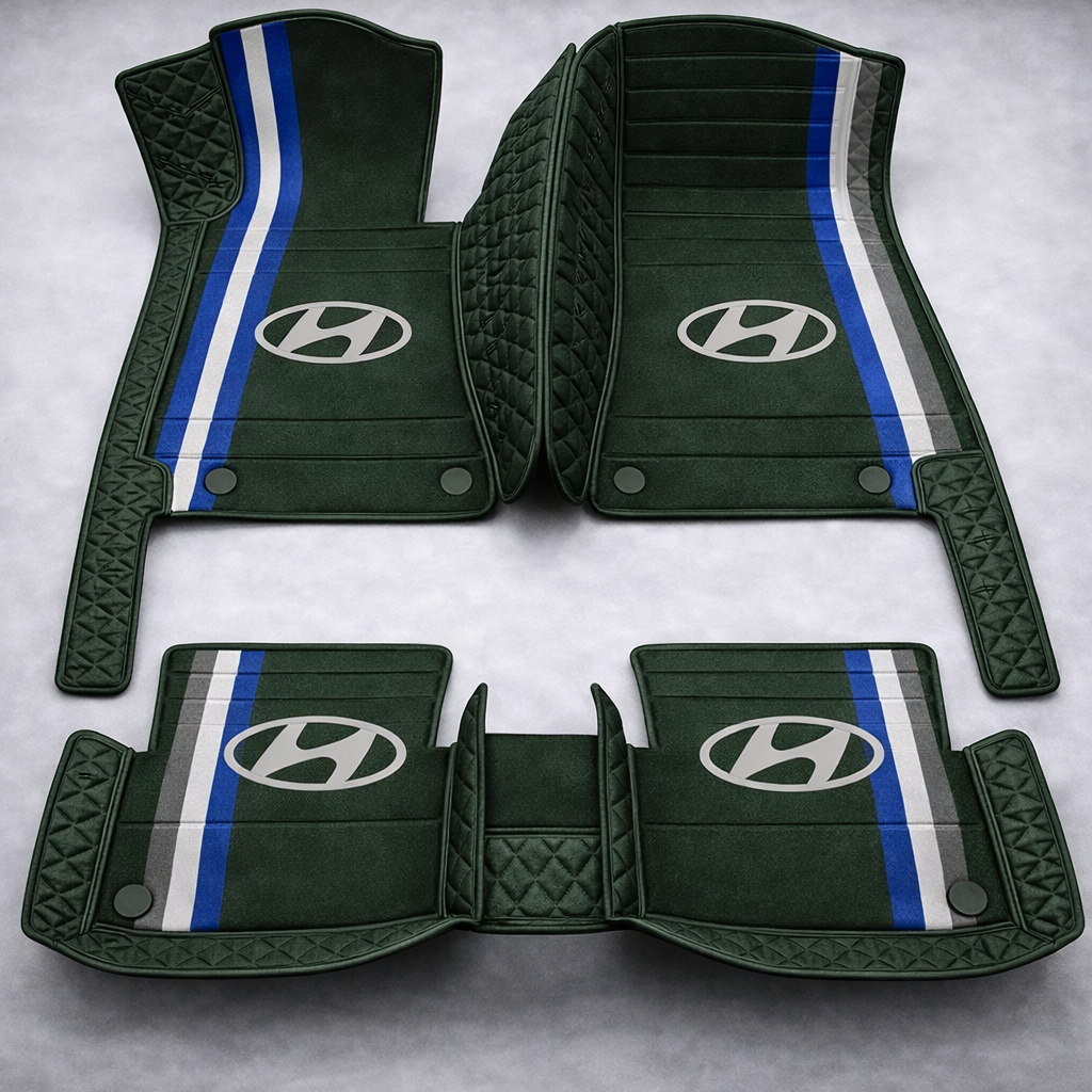 Zestaw premium dywaników samochodowych z wykończeniem skórzanym – czystość i elegancja każdego dnia