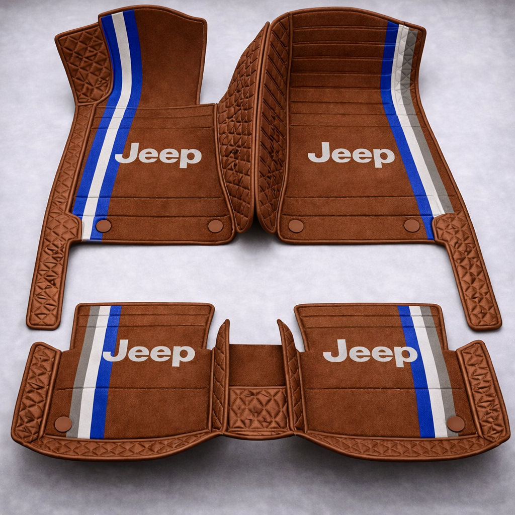 Zestaw premium dywaników samochodowych z wykończeniem skórzanym – czystość i elegancja każdego dnia