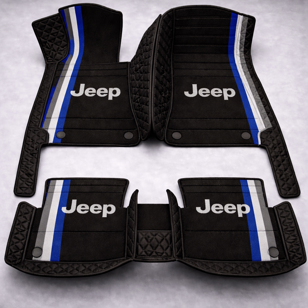 Zestaw premium dywaników samochodowych z wykończeniem skórzanym – czystość i elegancja każdego dnia