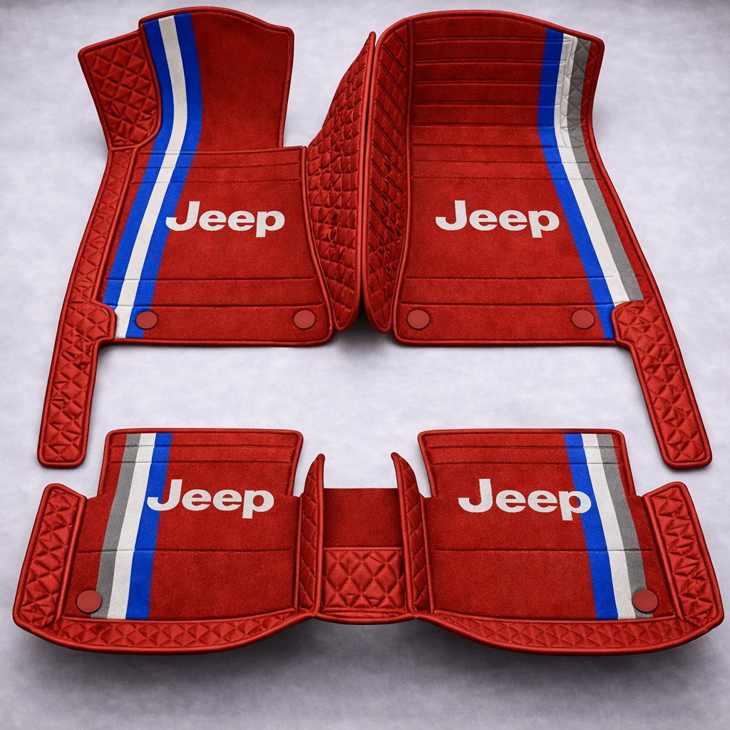 Zestaw premium dywaników samochodowych z wykończeniem skórzanym – czystość i elegancja każdego dnia