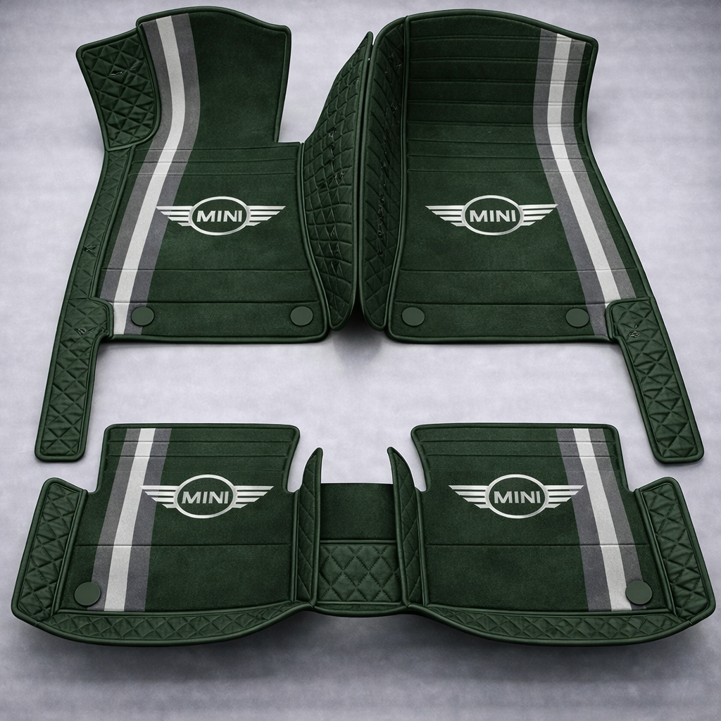 Zestaw premium dywaników samochodowych z wykończeniem skórzanym – czystość i elegancja każdego dnia