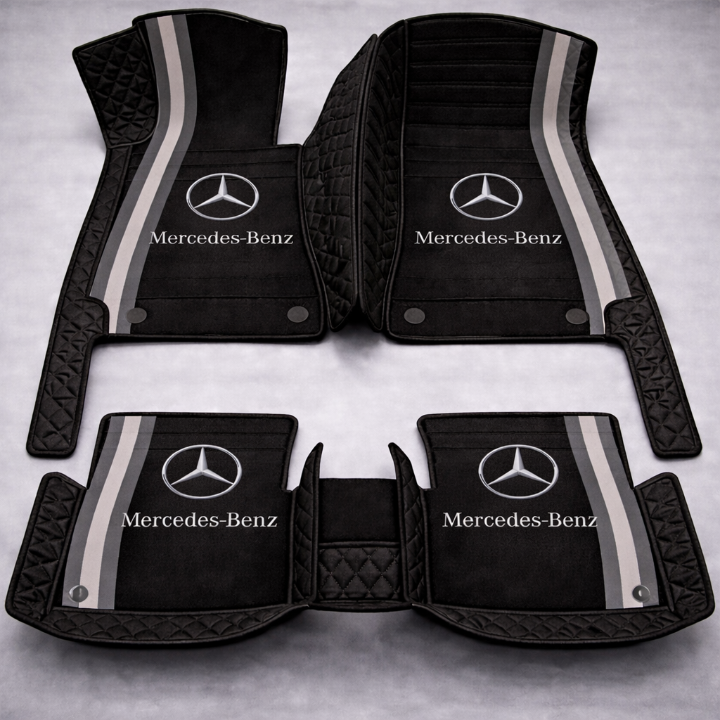 Zestaw premium dywaników samochodowych z wykończeniem skórzanym – czystość i elegancja każdego dnia