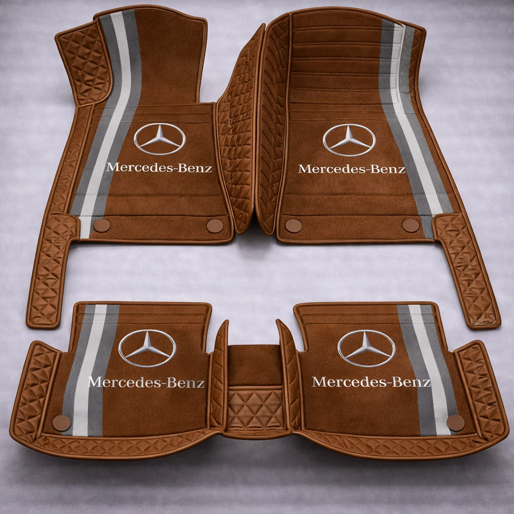 Zestaw premium dywaników samochodowych z wykończeniem skórzanym – czystość i elegancja każdego dnia