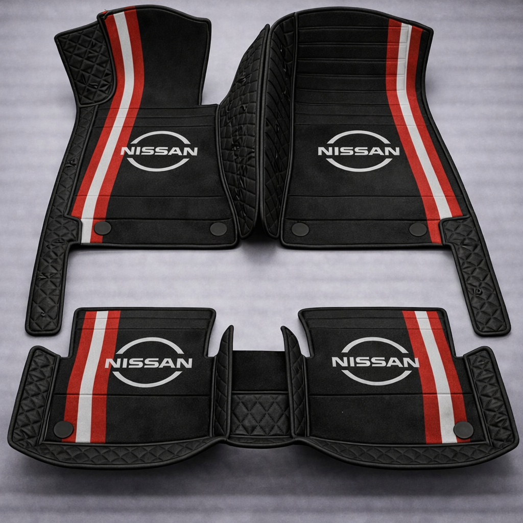 Zestaw premium dywaników samochodowych z wykończeniem skórzanym – czystość i elegancja każdego dnia