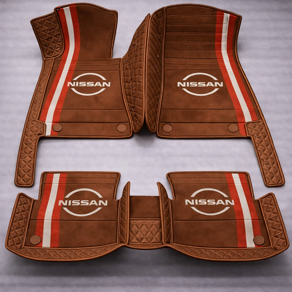 Zestaw premium dywaników samochodowych z wykończeniem skórzanym – czystość i elegancja każdego dnia