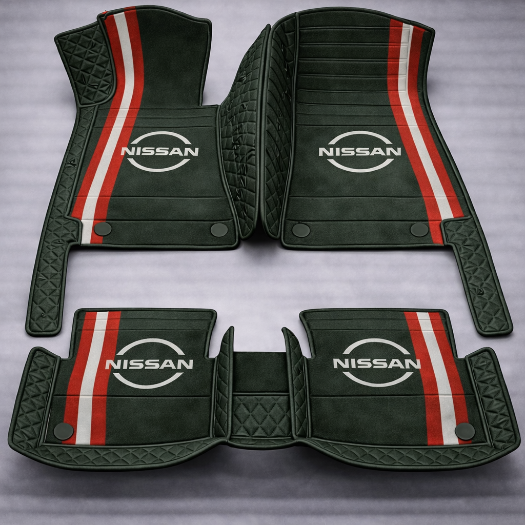 Zestaw premium dywaników samochodowych z wykończeniem skórzanym – czystość i elegancja każdego dnia