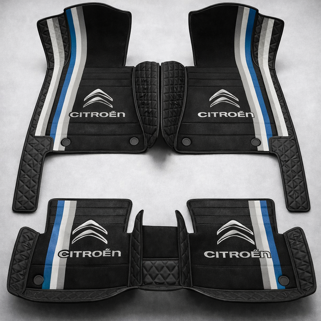 Zestaw premium dywaników samochodowych z wykończeniem skórzanym – czystość i elegancja każdego dnia