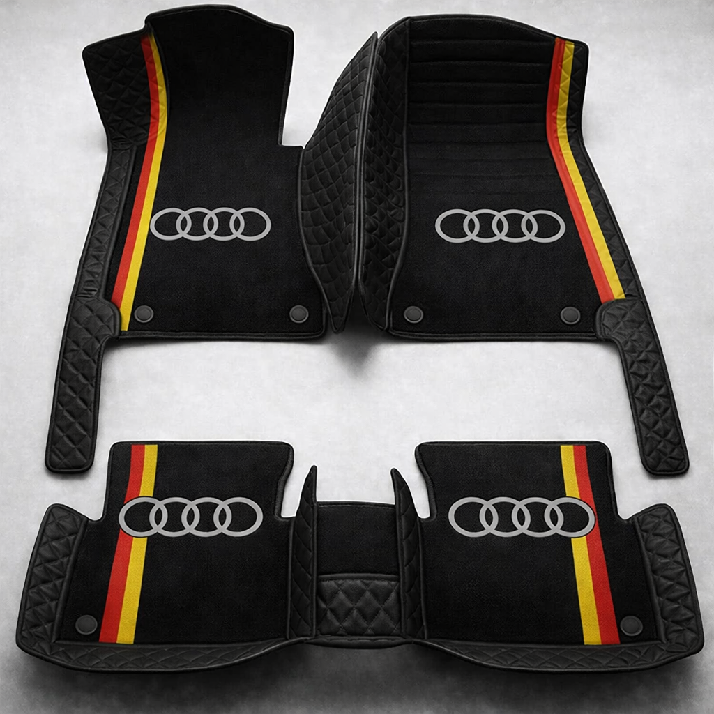 Zestaw premium dywaników samochodowych z wykończeniem skórzanym – czystość i elegancja każdego dnia