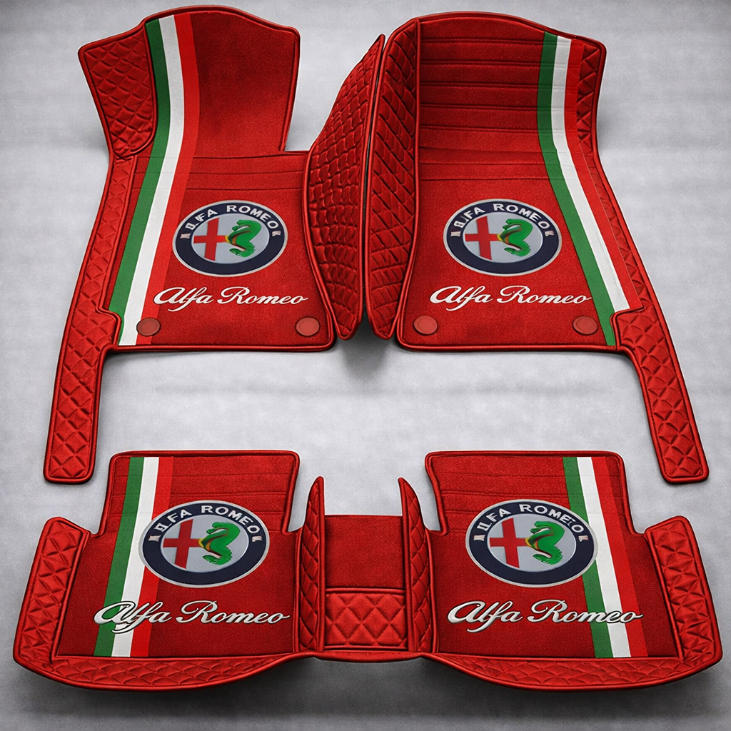 Zestaw premium dywaników samochodowych z wykończeniem skórzanym – czystość i elegancja każdego dnia