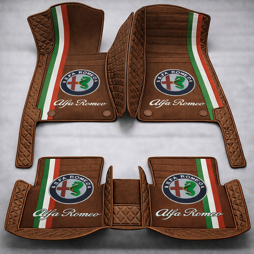 Zestaw premium dywaników samochodowych z wykończeniem skórzanym – czystość i elegancja każdego dnia