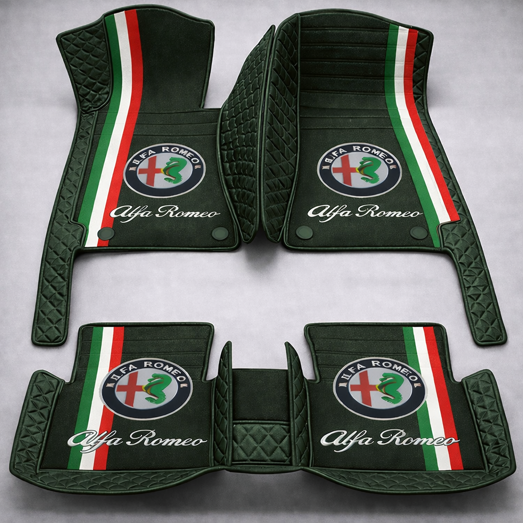 Zestaw premium dywaników samochodowych z wykończeniem skórzanym – czystość i elegancja każdego dnia