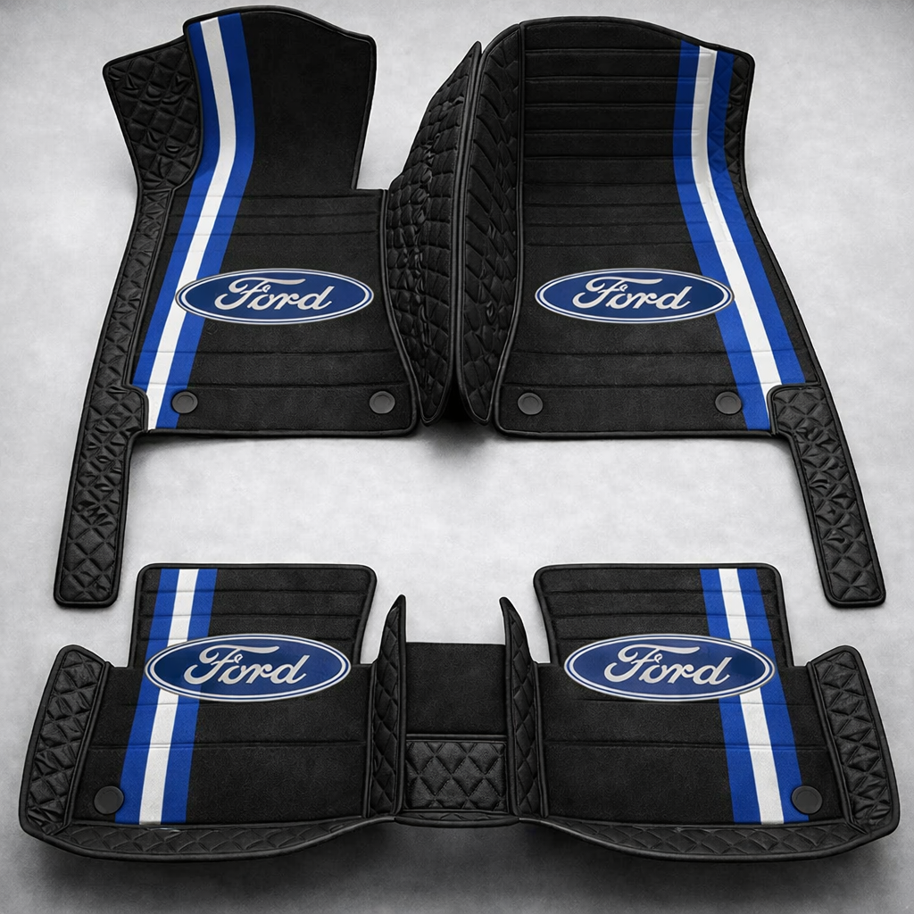 Zestaw premium dywaników samochodowych z wykończeniem skórzanym – czystość i elegancja każdego dnia