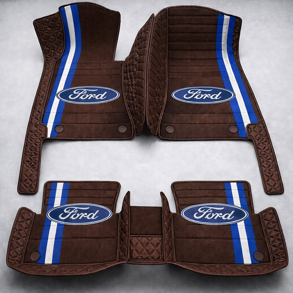 Zestaw premium dywaników samochodowych z wykończeniem skórzanym – czystość i elegancja każdego dnia