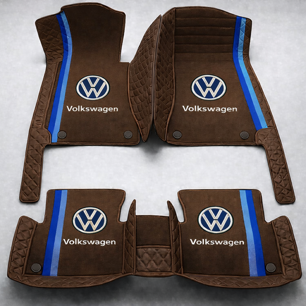 Zestaw premium dywaników samochodowych z wykończeniem skórzanym – czystość i elegancja każdego dnia