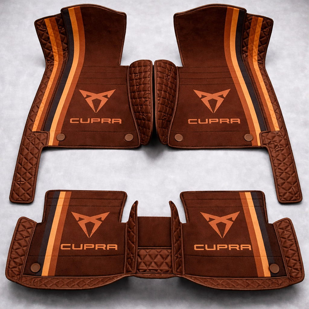 Zestaw premium dywaników samochodowych z wykończeniem skórzanym – czystość i elegancja każdego dnia