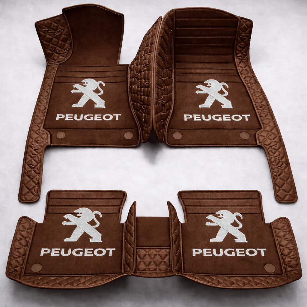 Zestaw premium dywaników samochodowych z wykończeniem skórzanym – czystość i elegancja każdego dnia