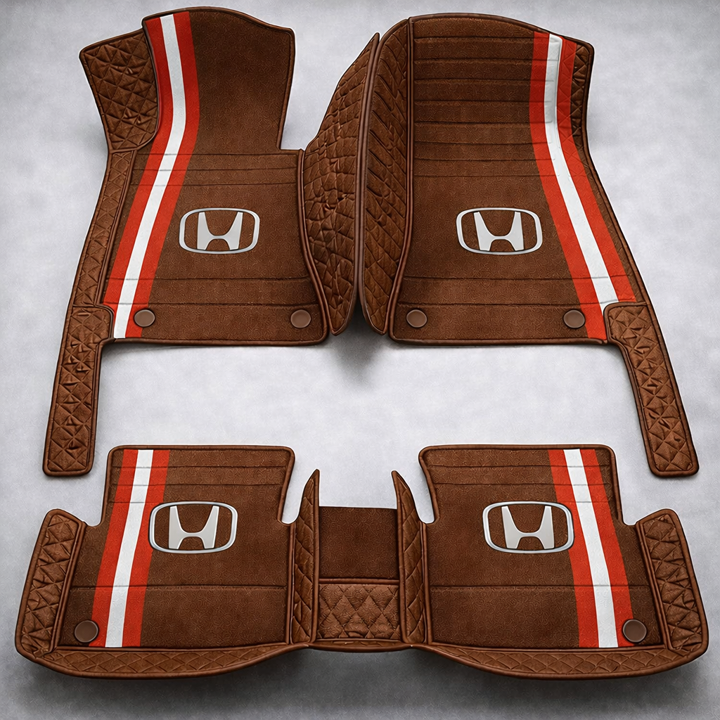 Zestaw premium dywaników samochodowych z wykończeniem skórzanym – czystość i elegancja każdego dnia