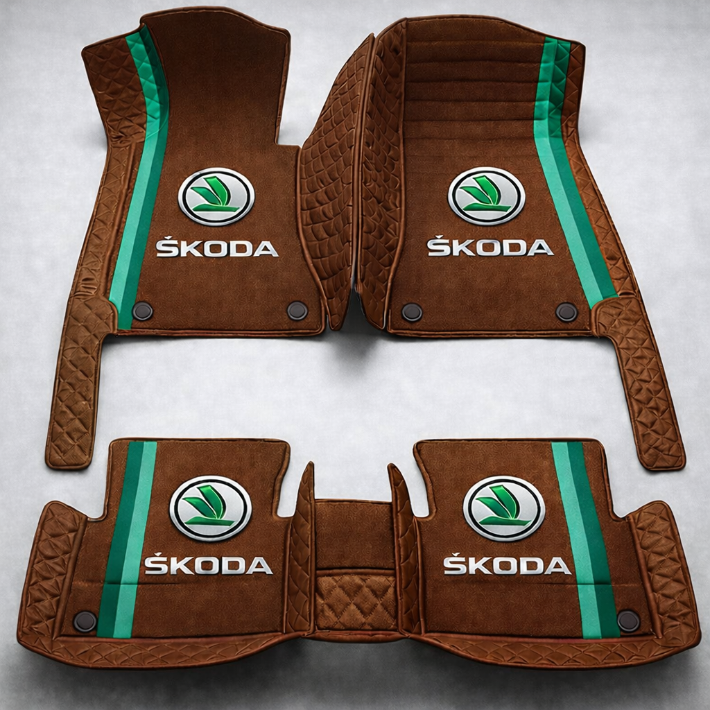 Zestaw premium dywaników samochodowych z wykończeniem skórzanym – czystość i elegancja każdego dnia