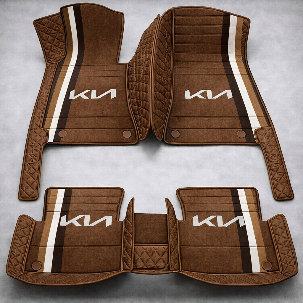 Zestaw premium dywaników samochodowych z wykończeniem skórzanym – czystość i elegancja każdego dnia