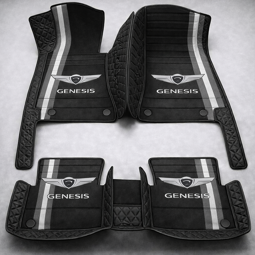 Zestaw premium dywaników samochodowych z wykończeniem skórzanym – czystość i elegancja każdego dnia