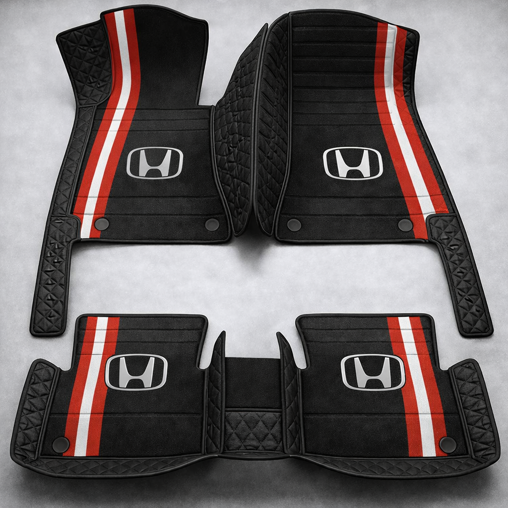 Zestaw premium dywaników samochodowych z wykończeniem skórzanym – czystość i elegancja każdego dnia