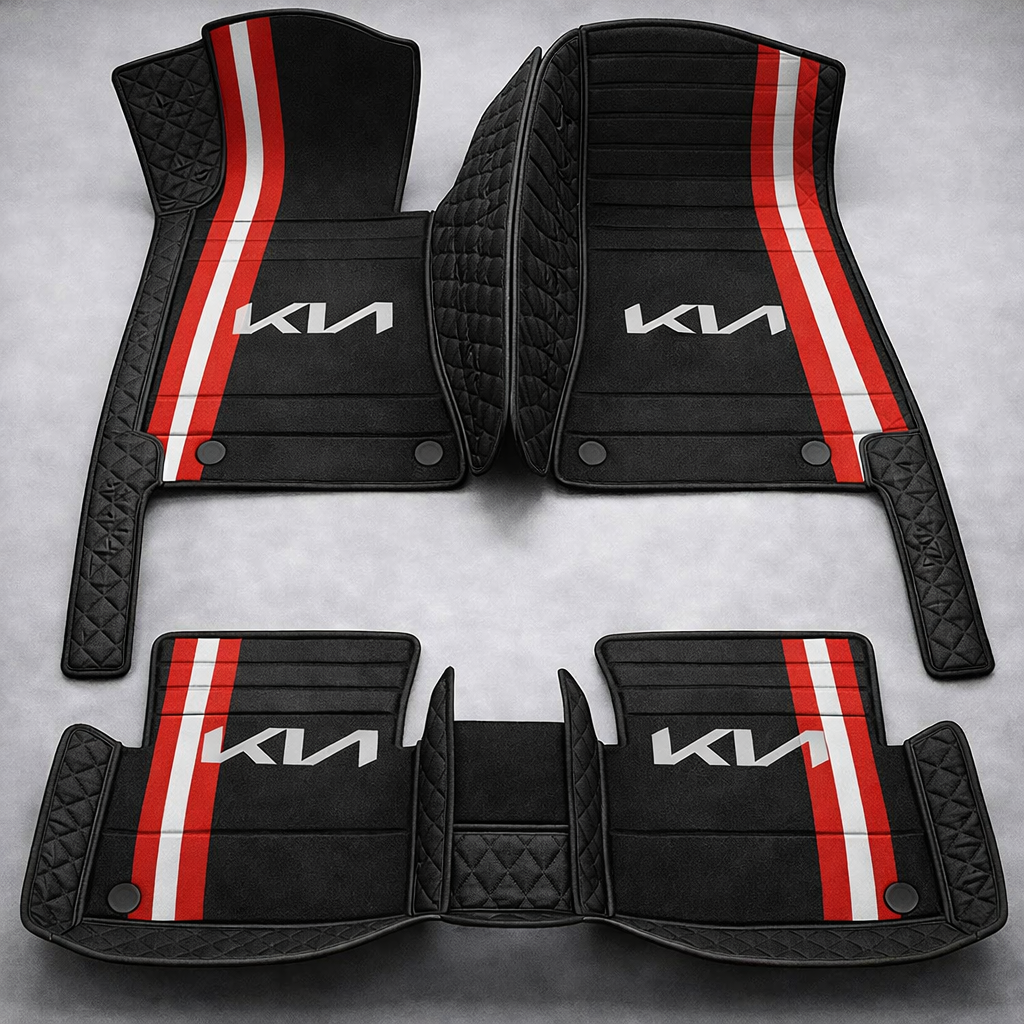 Zestaw premium dywaników samochodowych z wykończeniem skórzanym – czystość i elegancja każdego dnia