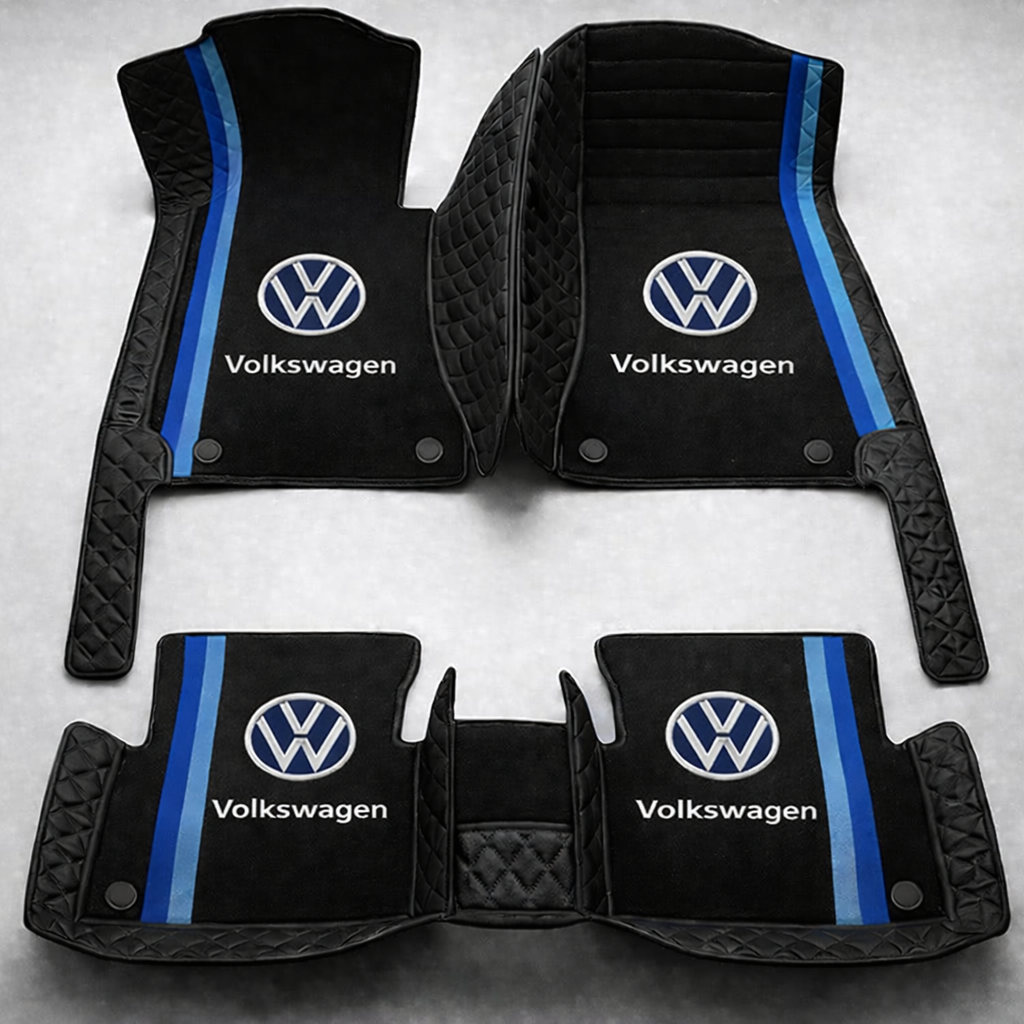 Zestaw premium dywaników samochodowych z wykończeniem skórzanym – czystość i elegancja każdego dnia