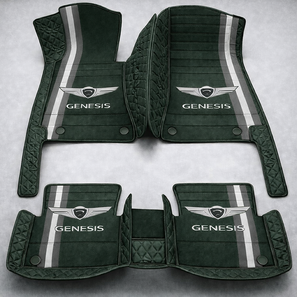 Zestaw premium dywaników samochodowych z wykończeniem skórzanym – czystość i elegancja każdego dnia