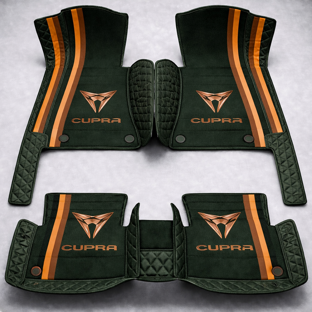 Zestaw premium dywaników samochodowych z wykończeniem skórzanym – czystość i elegancja każdego dnia