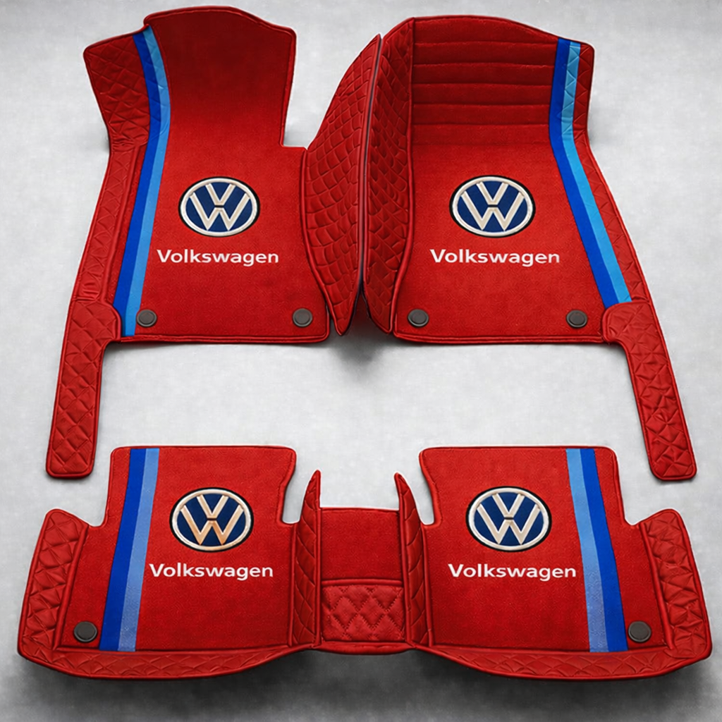 Zestaw premium dywaników samochodowych z wykończeniem skórzanym – czystość i elegancja każdego dnia