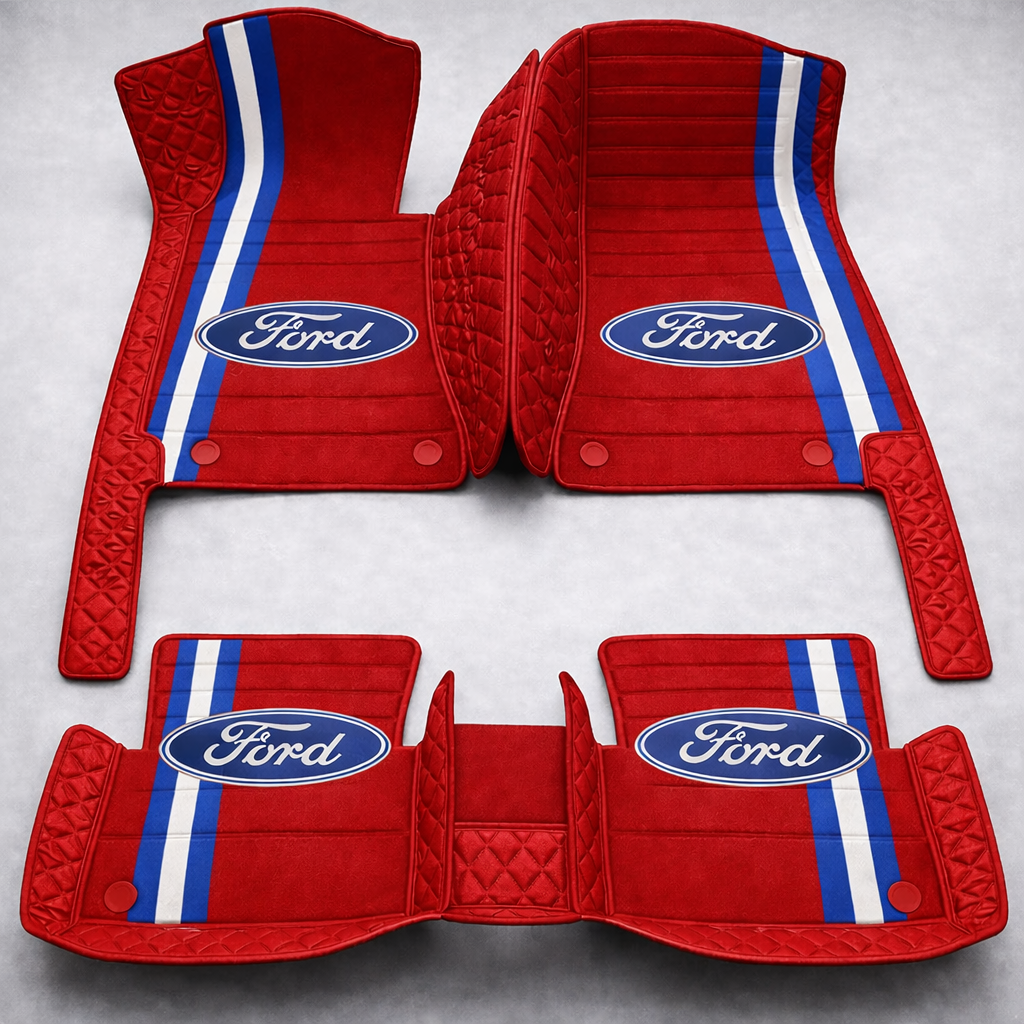 Zestaw premium dywaników samochodowych z wykończeniem skórzanym – czystość i elegancja każdego dnia