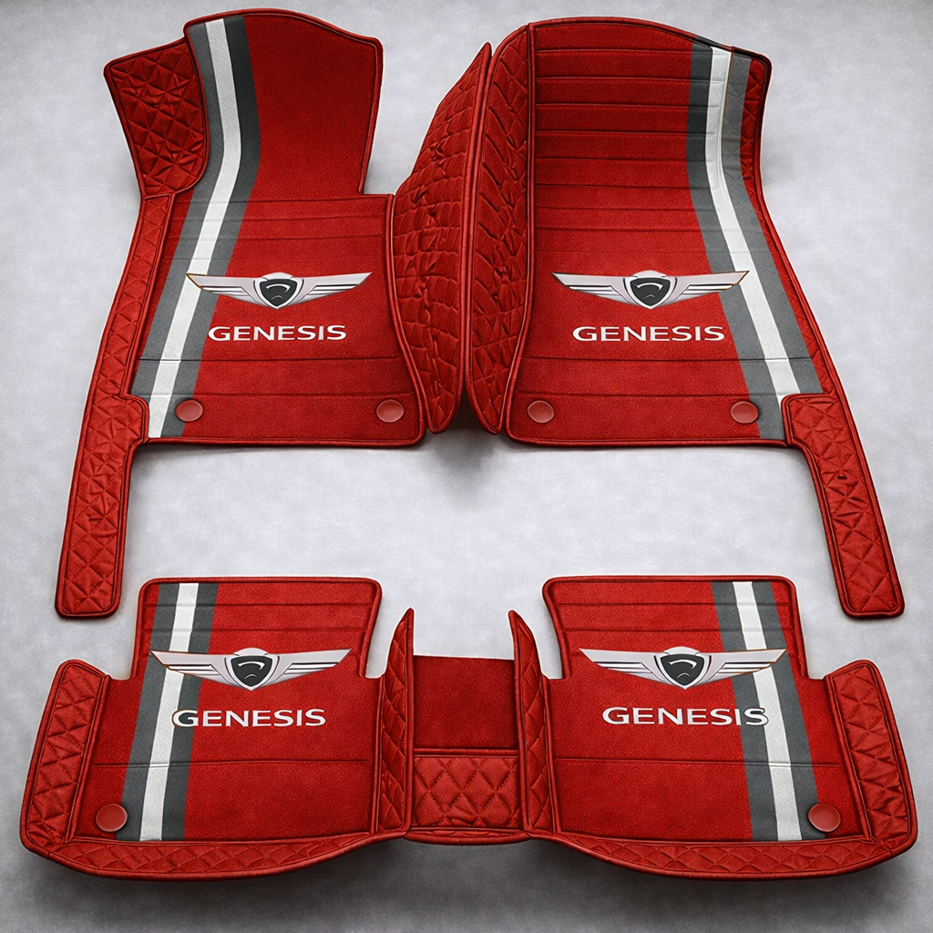 Zestaw premium dywaników samochodowych z wykończeniem skórzanym – czystość i elegancja każdego dnia